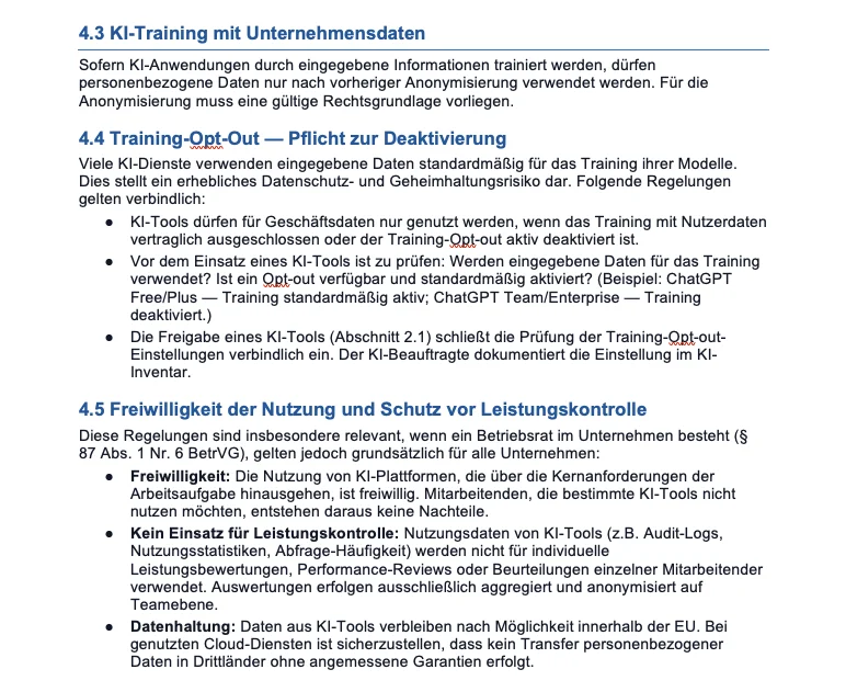 KI-Nutzungsrichtlinie